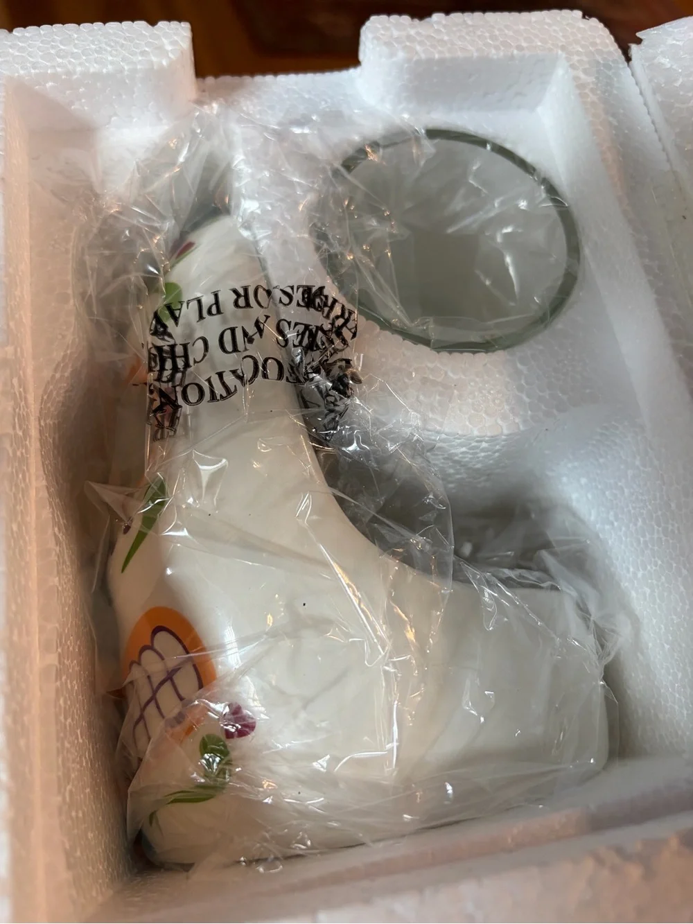 Partylite White Sugar Skull Mask by